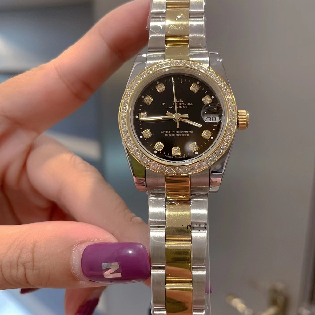 Laojia31MM Datejust Series Fully Automatic Mechanical Women's Diamond-Encrusted