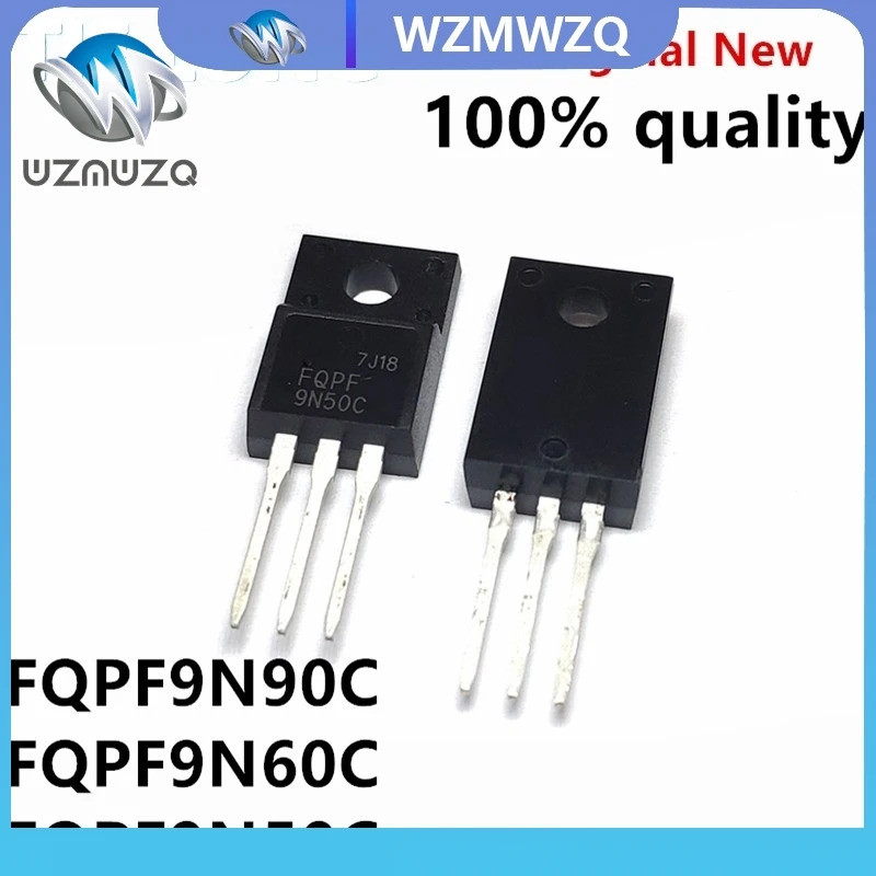 5PCS FQPF9N90C TO-220F 9N90 TO-220 FQPF9N90 9A 900V FQP9N90C FQP9N60C FQPF9N60PF9N60PF9N50C 9N50C ทร