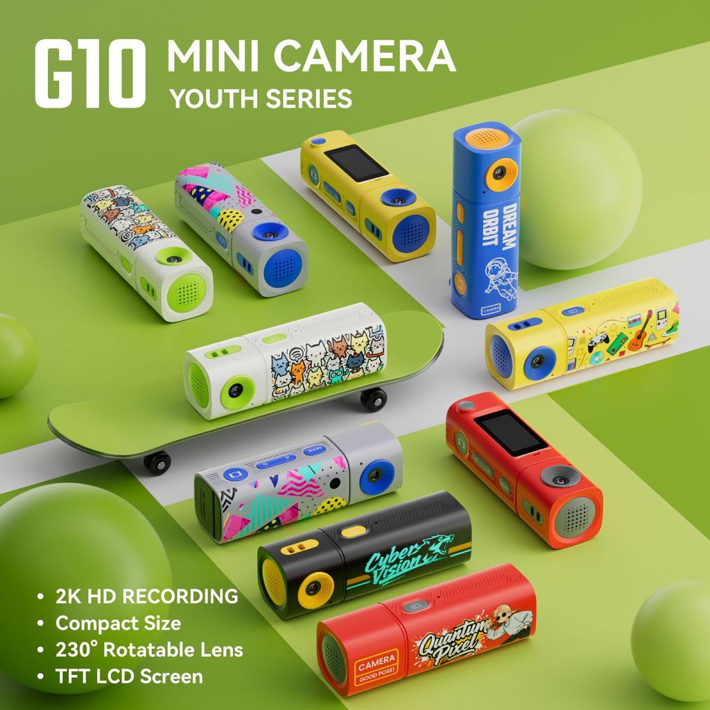 กล้องลิปสติก 2K G10 Campus Life Student Digital Mini Camera HD Photo and Video Recording
