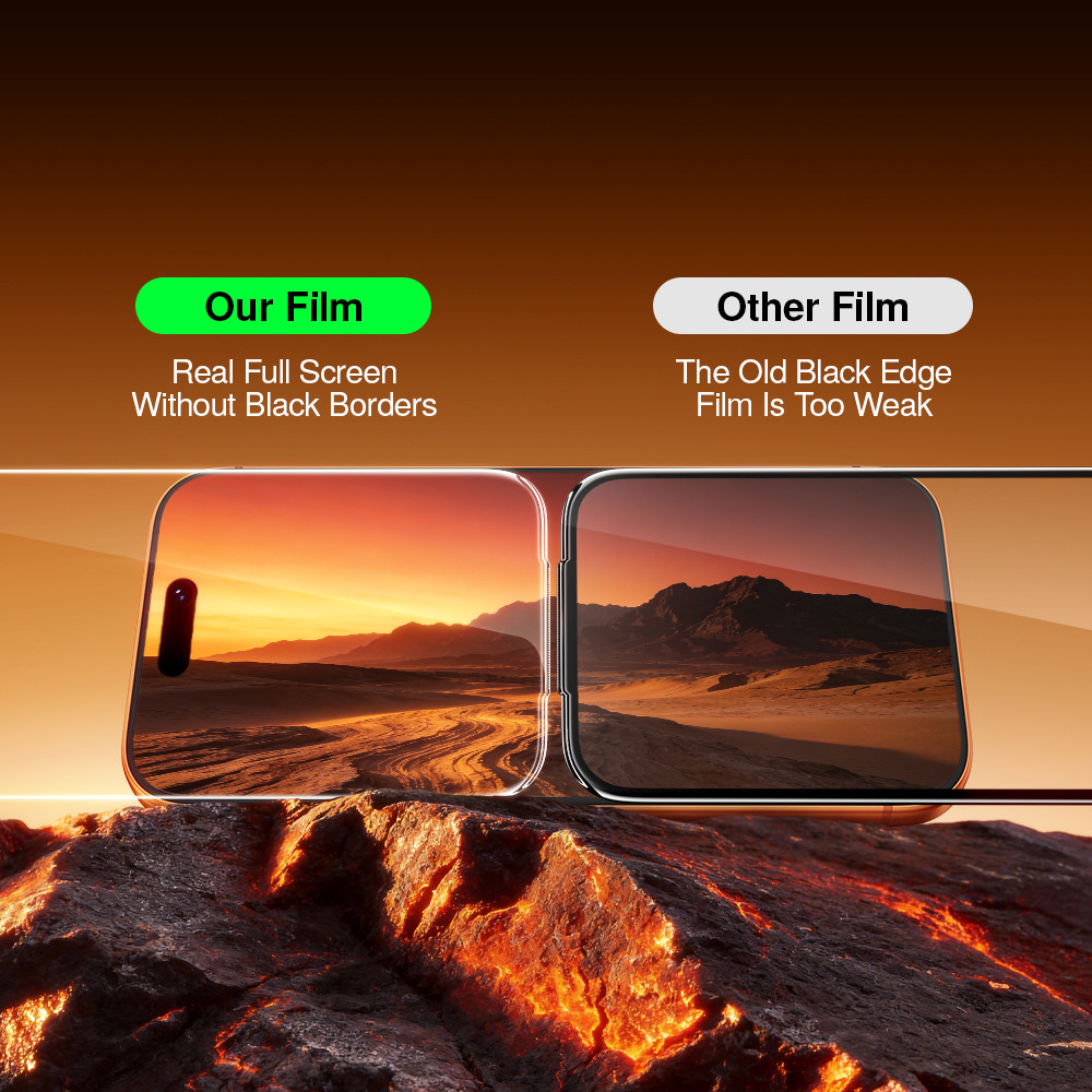 SmartDevil ป้องกันหน้าจอสําหรับ iPh 17Pro Max/16Pro/15/14 Clear/ความเป็นส่วนตัวกระจกนิรภัยติดตั้งง่าย - รูปที่ 2