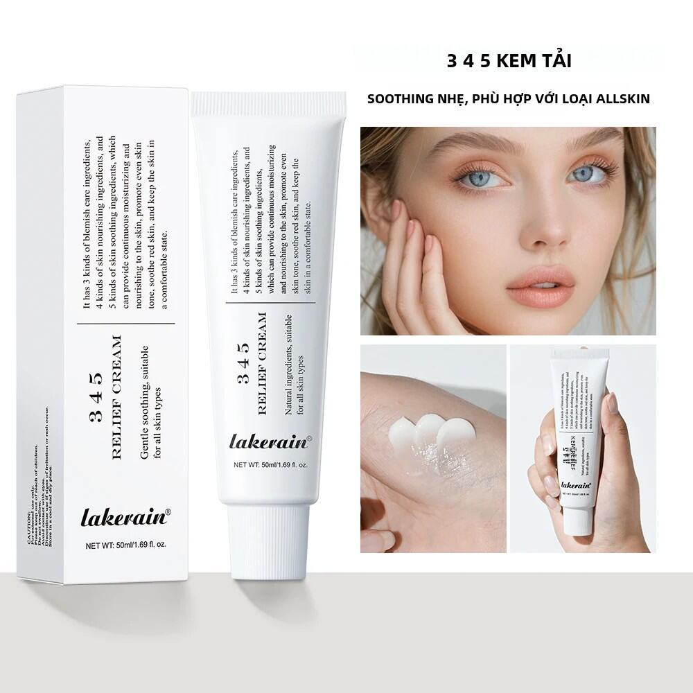 345 รีลีฟ ครีมบํารุงผิวที่ครอบคลุมต่อต้านริ้วรอยต่อต้านออกซิแดนท์ผิวกระจ่างใสปรับปรุงรอยแผลเป็นจากสิ