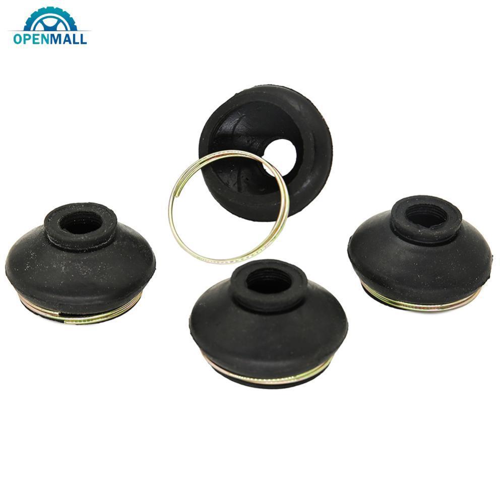 OPENMALL 4 ชิ้น M12 ยาง Suspension พวงมาลัย Tie Rod Ends Ball Joint ป้องกันฝุ่นสําหรับ ATV Go Kart Q