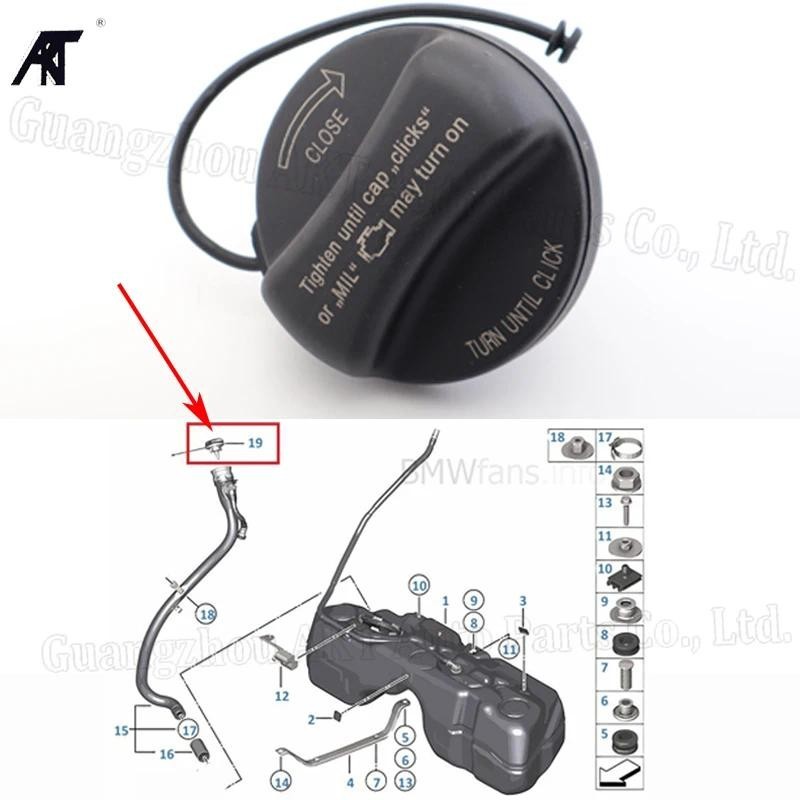 FUEL TANK CAP สําหรับ BMW 1 2 3 4 5 6 7 SERIES X1 X3 X4 X5 X6 E89 Z4 MINI Cooper R55 R56 R60 OEM 722