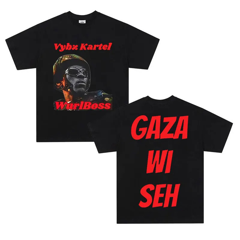 แร็ปเปอร์ Vybz Kartel เสื้อยืดอัลบั้มใหม่ แฟชั่นผู้ชาย ขายดี เสื้อยืดผ้าฝ้ายวินเทจ ทรงโอเวอร์ไซส์ แข