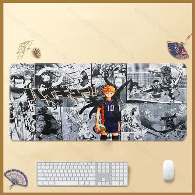 XX1J อะนิเมะ Haikyuu แผ่นรองเมาส์ Karasuno 40 ซม. 80 ซม.คอมพิวเตอร์สําหรับเล่นเกมแล็ปท็อปขนาดใหญ่แป้
