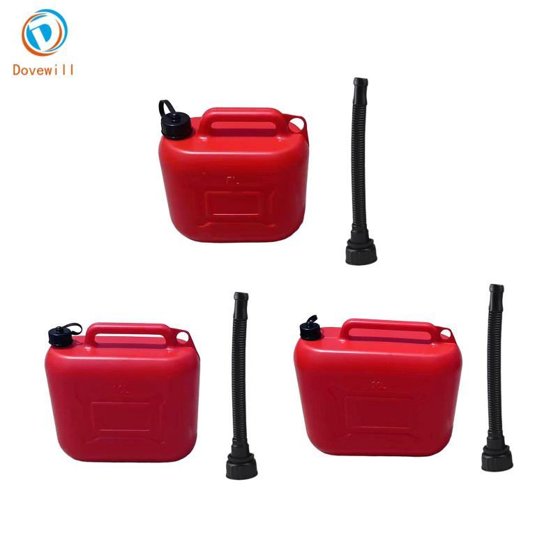 ถังเก็บเบนซินน้ำมันดีเซลพกพา Dovewill ขนาดพกพา ทำจากพลาสติก HDPE ทนทาน ป้องกันการรั่วไหล เหมาะสำหรับใช้งานกลางแจ้งและขับขี่ออฟโรด ถังน้ำมันสำรอง5 / 10 / 20ลิตร