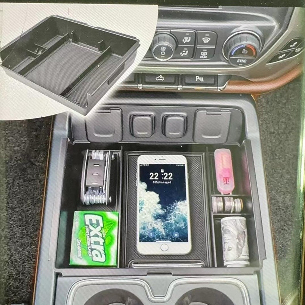 Chevrolet GMC Sierra1500 2014-2018 และ 2500HD/3500HD2015-2019 กล่องเก็บของ