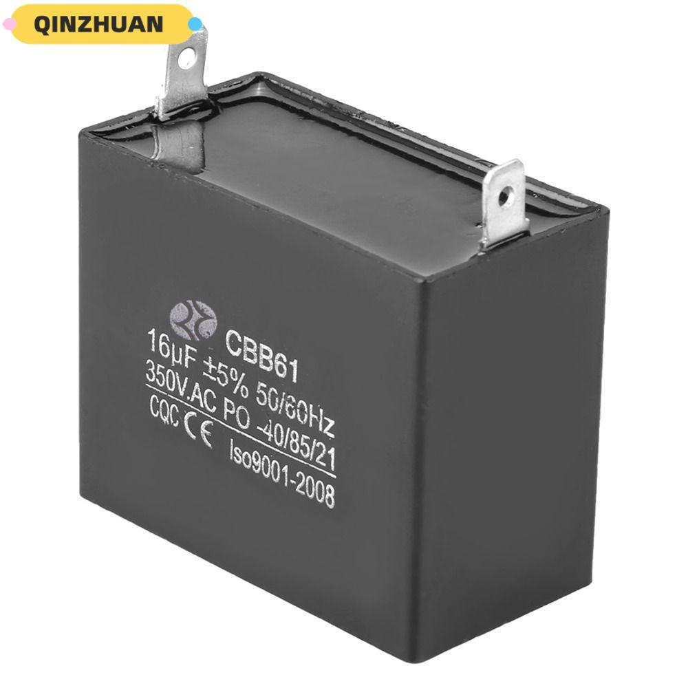 QINZHUAN CBB61 Capacitor, 16uF CBB61 Generator Capacitor, ส่วนประกอบไฟฟ้า 50/60Hz 350V AC -40/85/21 