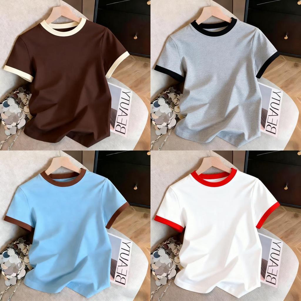 【COD】แสดงผอม ผ้าใส่สบาย สไตล์ลำลอง พร้อมส่ง S-2XL【กรุงเทพจัดส่งสินค้า】 Clothing Women Tshirt ผู้หญิง -YN808 เสื้อ