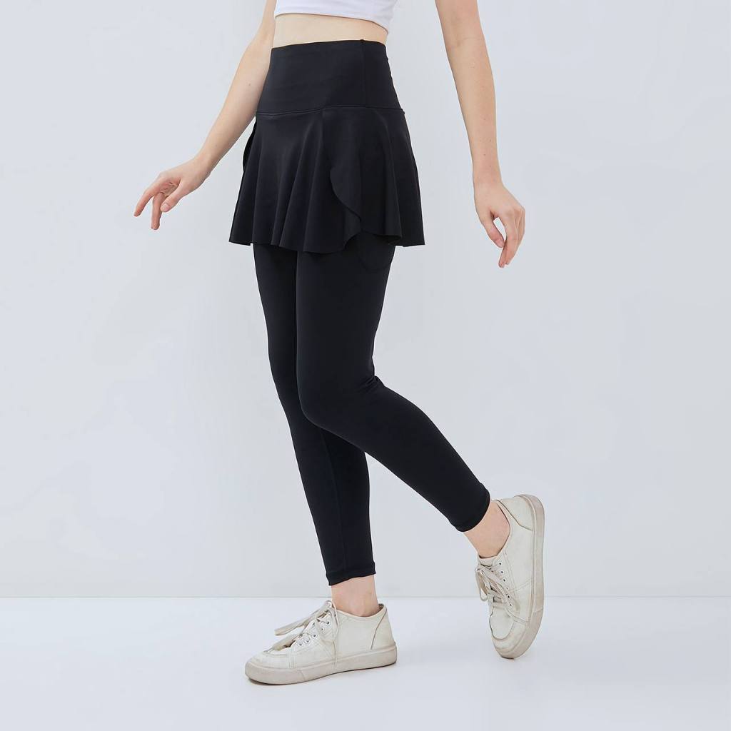 JM - Legging Skirt Pants 2.in1 Womens Sports Highwaist Yoga Gym Pants LEG-03
