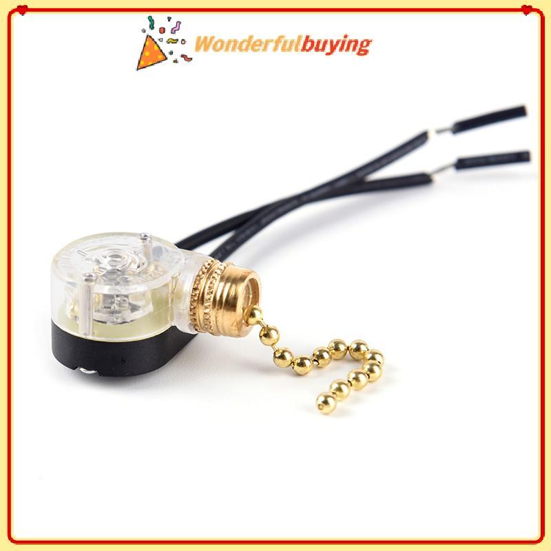 WBTH 250V DIY Light Accessorie 3A ซิปสวิทช์ดึงสวิทช์โคมไฟแขวนโซ่สวิทช์ Vary ราคา ถูกที่สุด ดีลบีเคเค แกลเลอรีภาพที่ 3