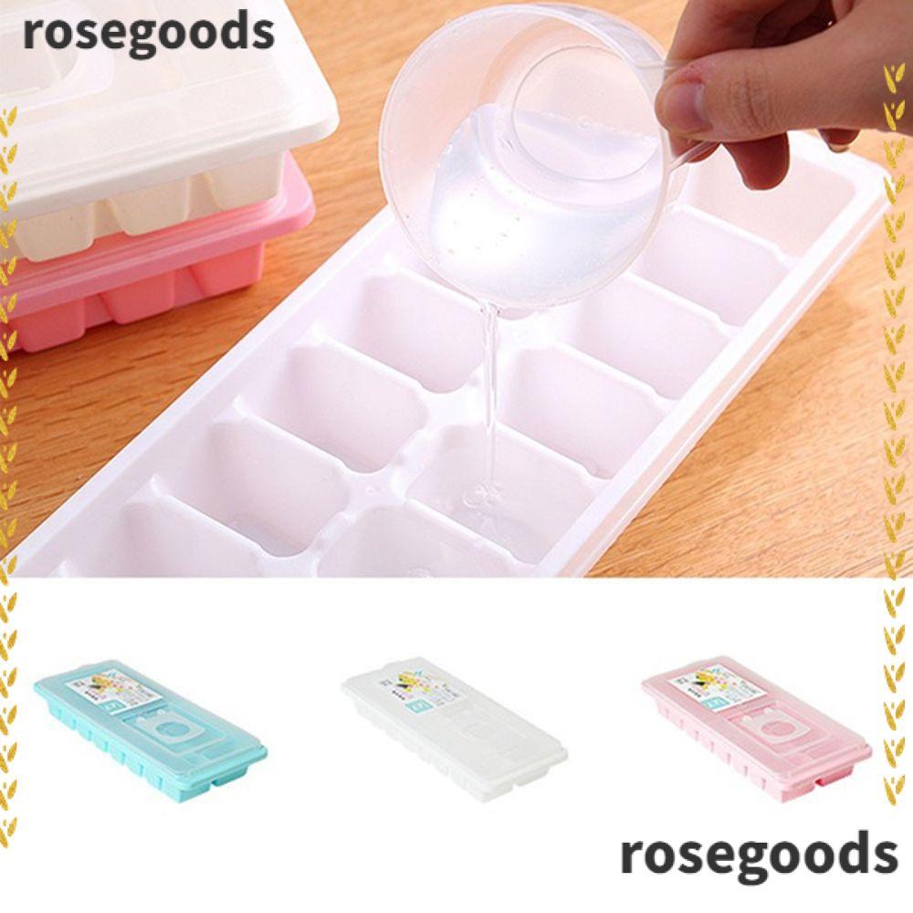 ROSEGOODS 16 Cavity Ice Tray Cover Drink Jelly Freezer