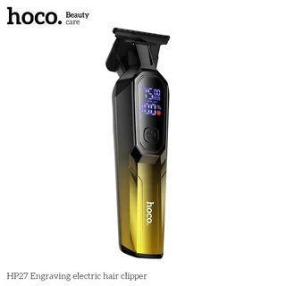 HOCO HP27 ปัตตาเลี่ยนไฟฟ้า ใบมีดสแตนเลส + เซรามิก หน้าจอ LED มอเตอร์แรง 7000 / 7500rpm ตัดไว เก็บทรงเนี๊ยบ hc6