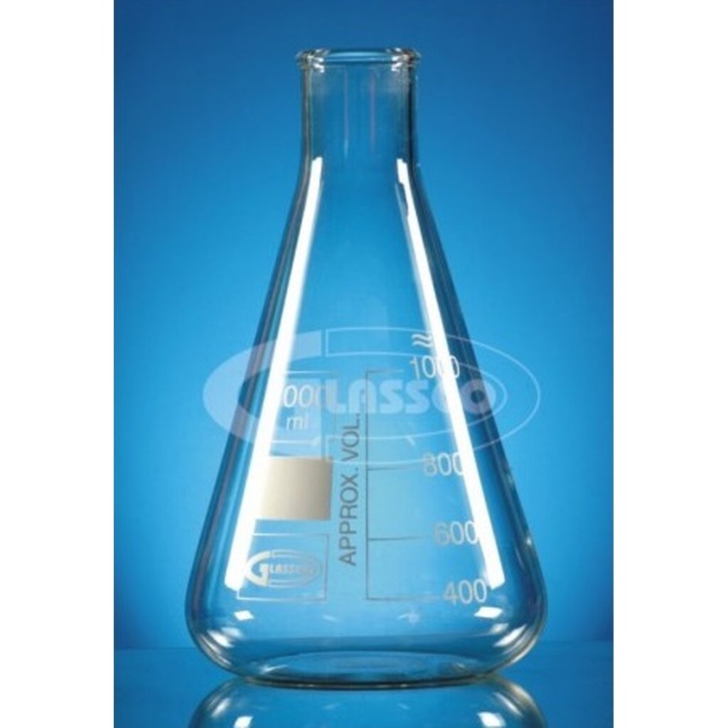 ขวดรูปชมพู่คอแคบ 100 ml "Glassco" Erlenmeyer Flask