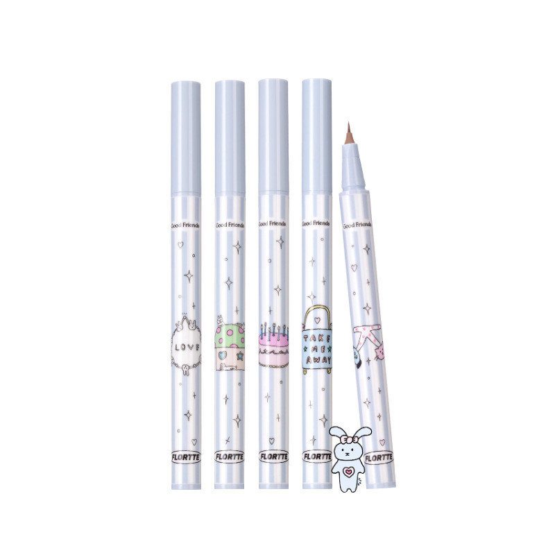 Universal Multi-Purpose Eyeliner Sub-Pen Smudge Pen Tip Anti-Slim หมุน Luo Liquid Eyeliner Huali flo