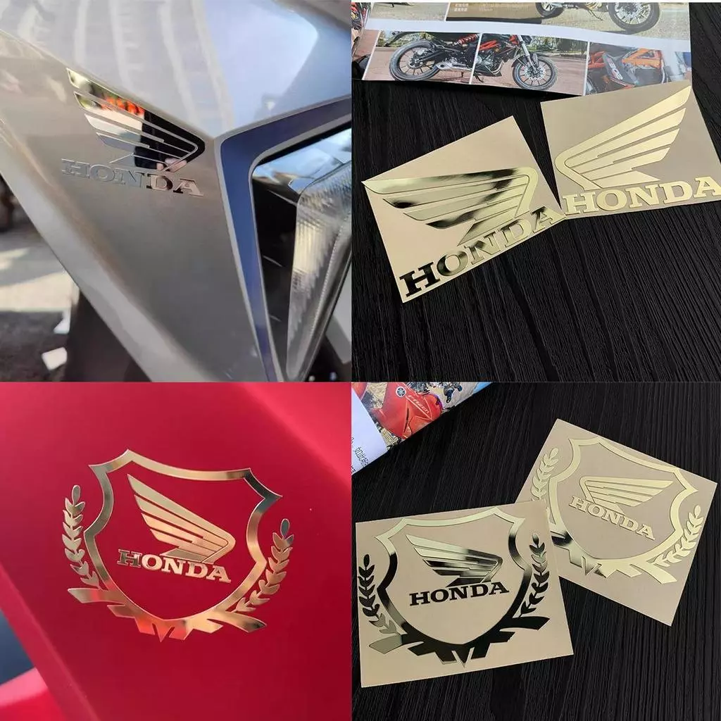 สติกเกอร์โลโก้ Honda Metal Wing สำหรับ Click125 SH125 PCX160 Air Blade Winner X Vario Beat