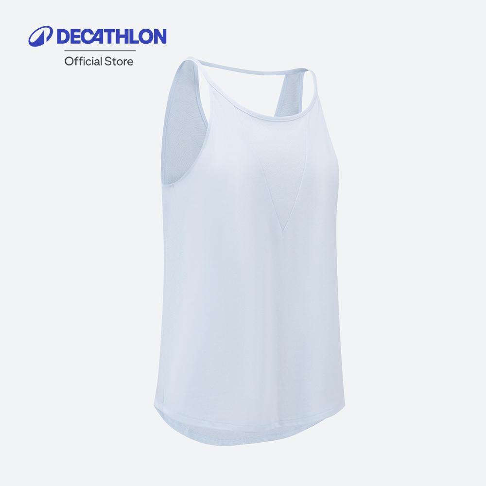 Decathlon Hiking Tank Top - Nh500 - Women เสื้อกล้ามเดินป่าสำหรับผู้หญิง รุ่น Nh500 - Blue