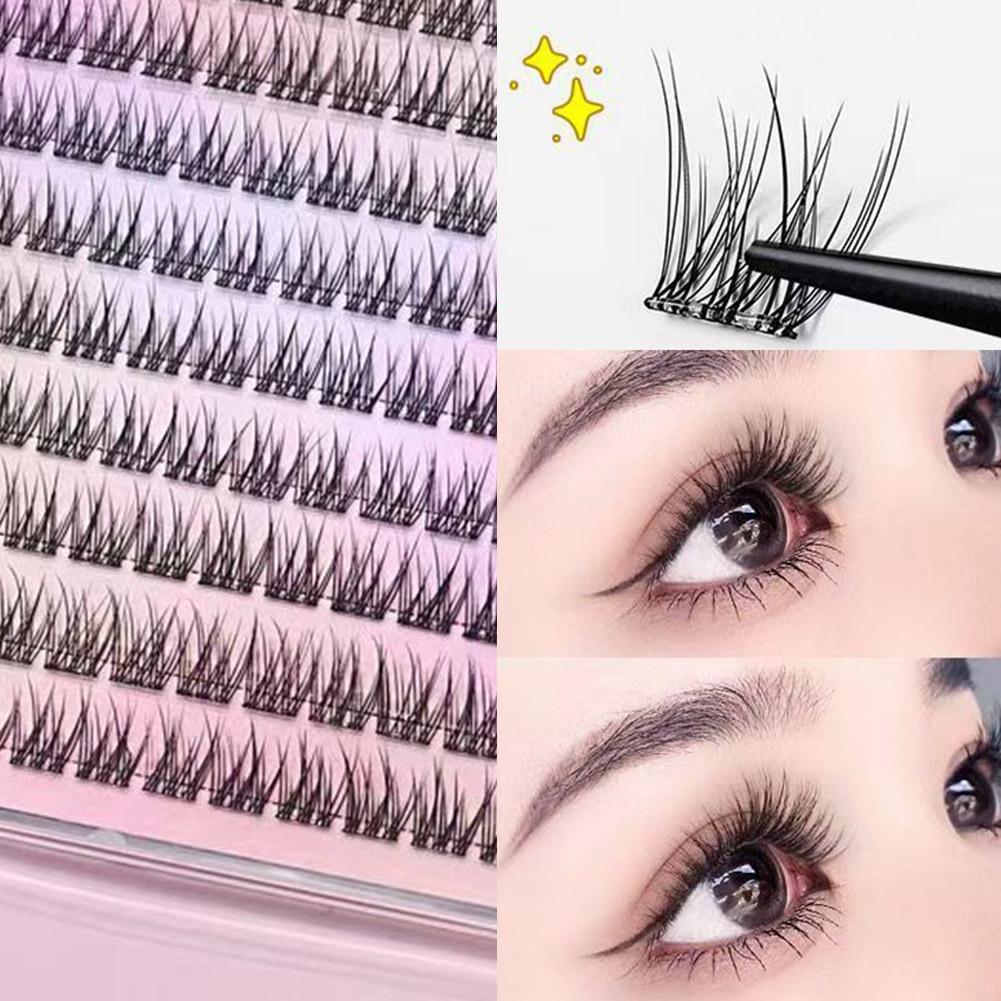 ขนตาปลอมธรรมชาติ Looking ขนตาส่วนบุคคลในคลัสเตอร์, 11 Diy Extensions Design P0q9