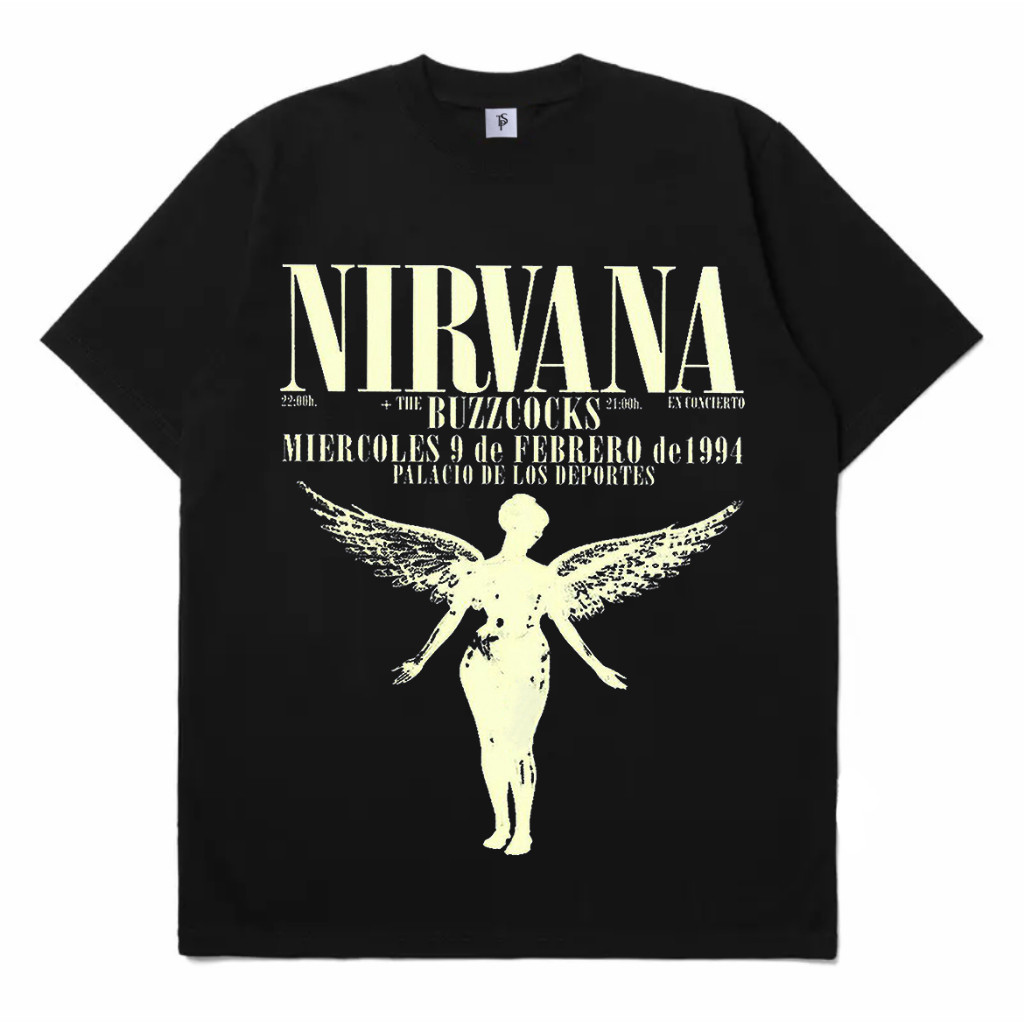 เสื้อยืดวง NIRVANA - เสื้อยืด NIRVANA Cotton Combed 30S