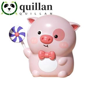 QUILLAN กระปุกออมสินลายการ์ตูนพร้อมสวิตช์กุญแจหมูรูปเด็กกล่อ…