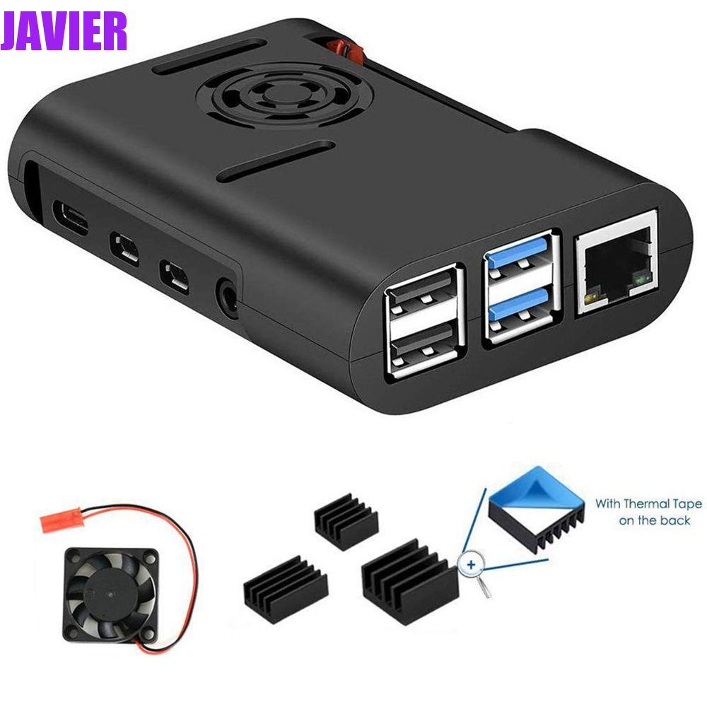 JAVIER ฝาครอบ ASB คูลเลอร์ทนทานสําหรับ Raspberry Pi 4 รุ่น B, Pi 4B, Pi 4 Black Shell