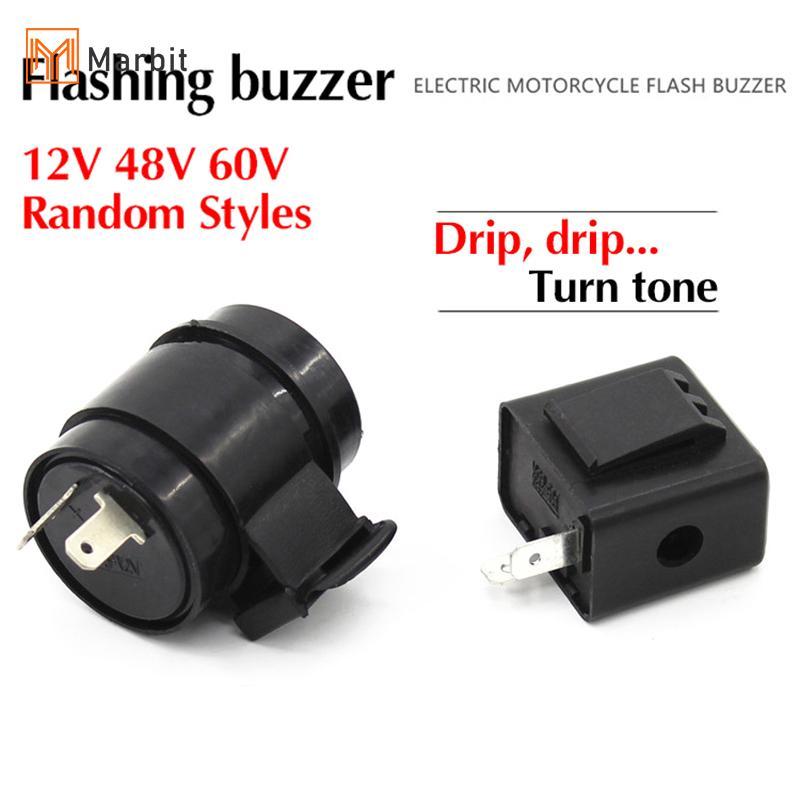 Marbit Flasher รีเลย์ไฟเลี้ยว DC 12V 48V 60V 2Pins Buzzer Beep Flasher รีเลย์ไฟกระพริบ Flashers ไฟเลี้ยวสัญญาณ null