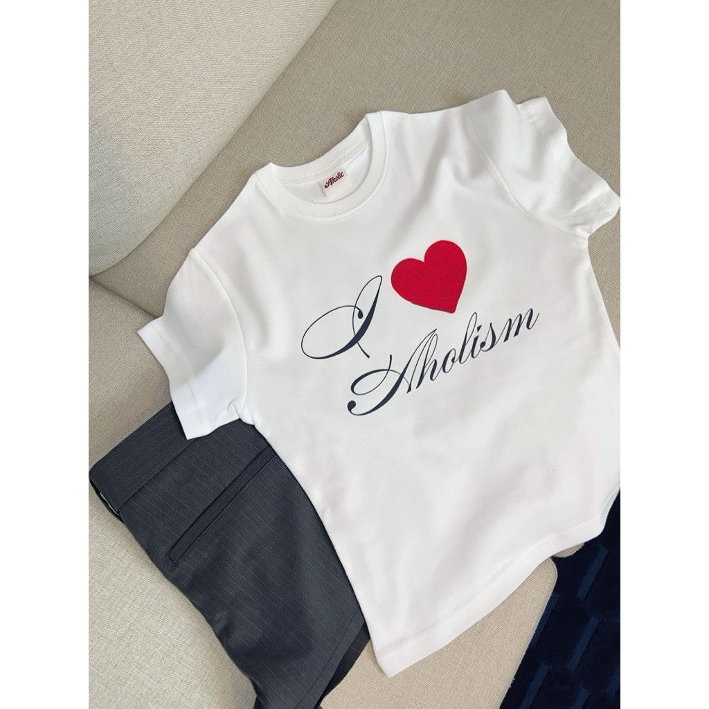 | เสื้อทรง BABY TEE I LUV AHOLISM