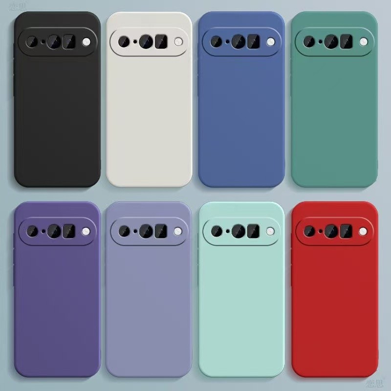 สําหรับ Google Pixel 10 9A 9 8 8A Pro XL Liquid Soft Silicon Para กันชนเคสโทรศัพท์