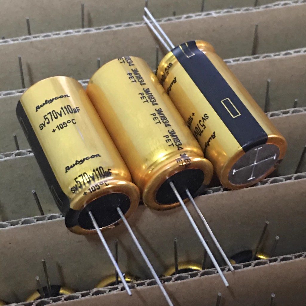 Sv 570v 130UF Rubycon 570V 110UF 120UF 130UF 82UF 18x40 มม.Fever หลอดเครื่อง capacitor 120uF 570V เส