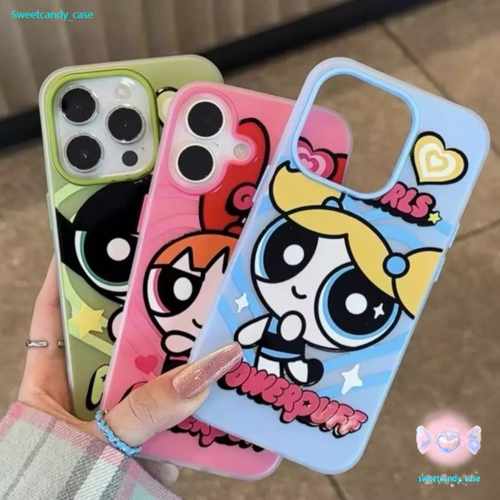 สต๊อกไทย เคสสำหรับไอโฟน14 การ์ตูน น้องหญิง เคสครอบสองชั้นสีสัน For IPhone17 16 11PRO 12 13 PROMAX 15 14 PLUS 6/7/8 XR XS