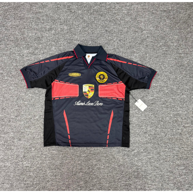 Mens Mesh Polo Shirt สวมใส่ง่ายสำหรับกีฬาและลุคลำลอง ทำจากเนื้อผ้าระบายอากาศเร็ว มีการเย็บขอบสีตัดกัน
