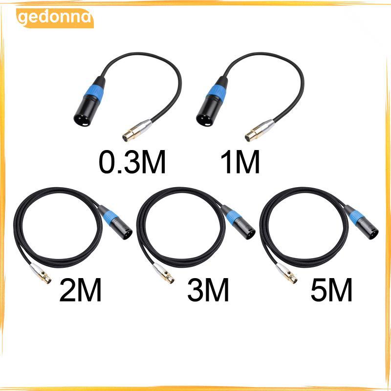 [gedonna] 4.5 มม. Mini XLR Female to XLR Male 3 Pin Mini-Xlr Adapter Cable for Headphone