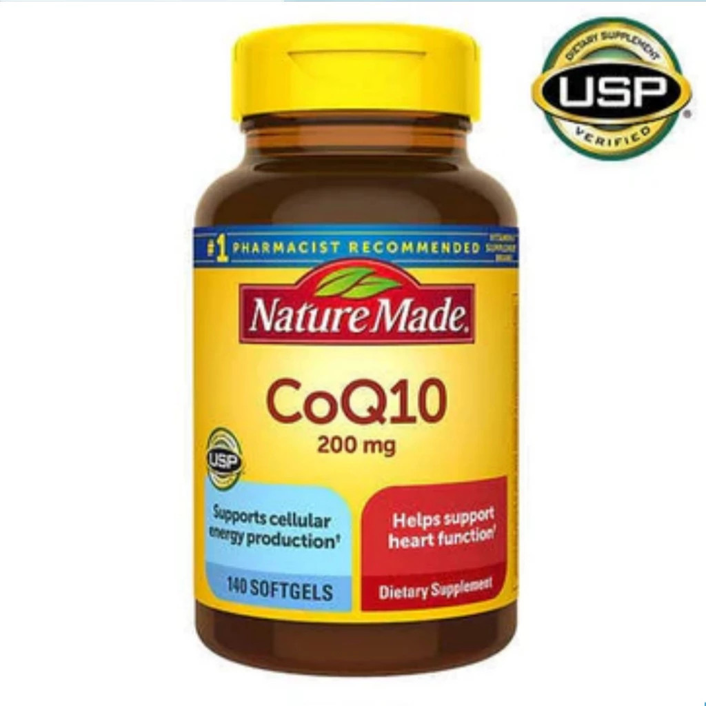[จัดส่งโดยตรง] น้ำมันปลา Nature Made Omega-3 1200 mg 200 แคปซูล โคเอ็นไซม์คิว10 (CoQ10)【US】