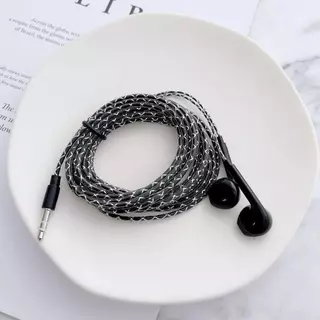 หูฟังแบบมีสาย 3.5 มม. ความยาวสาย 2 เมตร เบสหนัก พร้อมไมโครโฟน สำหรับเล่นเกม สตรีมมิ่ง บันทึกเสียง คอมพิวเตอร์ มือถือ