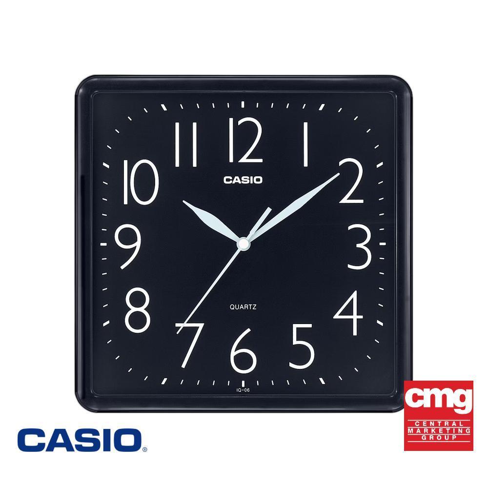 CASIO นาฬิกาแขวนผนัง รุ่น IQ-06-1DF สีดำ