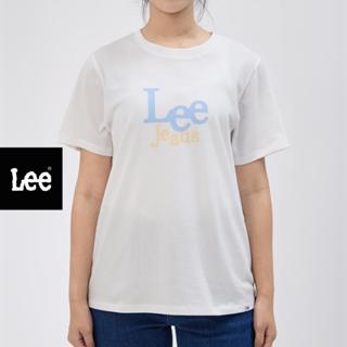 LEE เสื้อยืดแขนสั้นผู้หญิง รุ่น LE F525WTSSF10 สีครีม