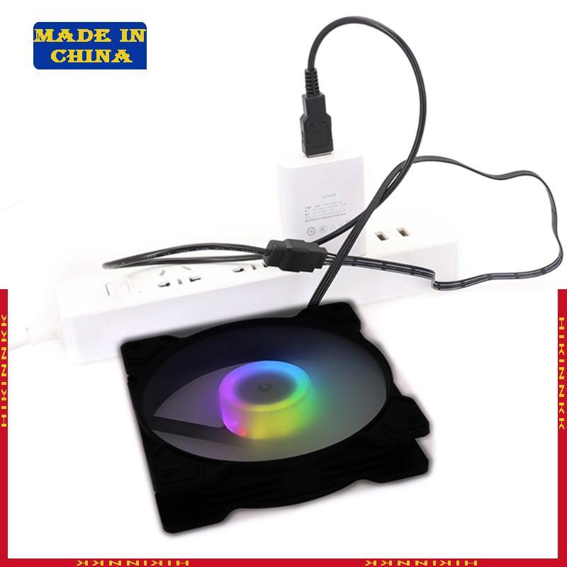 HIK 5V USB Powered Notebook Fan สายไฟพัดลม PC แหล่งจ่ายไฟ 4Pin 3Pin Connector