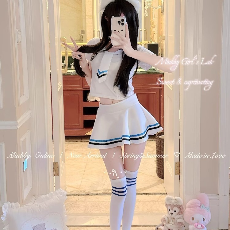 Xishi {Sweet Royal School Girl} Japanese Pure Desire Pure Soft Girl jk Preppy Style Girl Home Pyjama