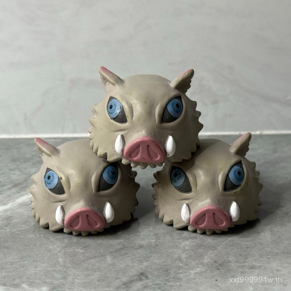 Bulk Bandai Demon Slayer Blade Inosuke Mouth Flat Pig Headgear Mask Doll Model Decorative diy MVYC