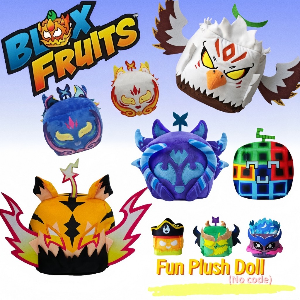 BCT✨Blox Fruits Plushie✨ใหม่ Blox ผลไม้เกมตุ๊กตาตุ๊กตาผลไม้ Plushy Blox ผลไม้ Plushies กล่องสนุกผลไม้ Plush ตุ๊กตาของเล่นหมอนสร้างสรรค์ของขวัญเด็ก