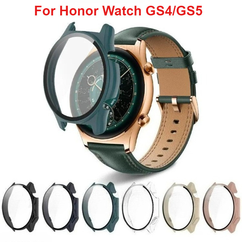 สําหรับ Honor นาฬิกา GS 5 4 กันน้ําป้องกันกรณี 9H แก้ว Hard PC นาฬิกาสําหรับ Honor นาฬิกา GS5 WatchG