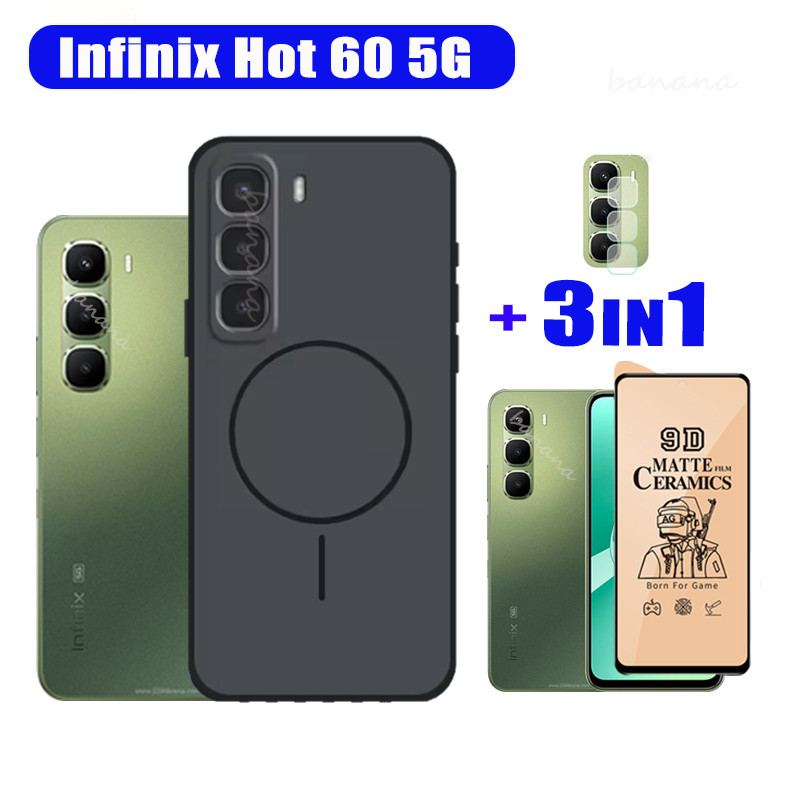 Infinix Hot 60 5G เคสโทรศัพท์เคลือบกันกระแทก 3in1 Infinix Hot 60i 4G 60i 5G Hot 60 Pro GT 30 Pro GT 