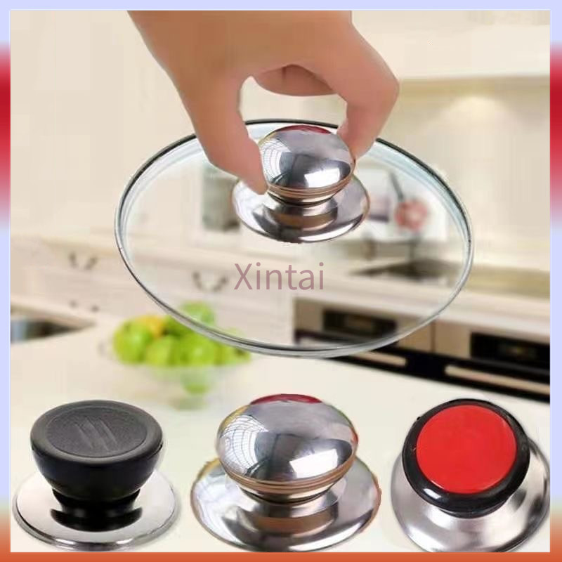 Xintai ด้ามจับ ฝาครอบหม้อ  ฝาครอบหม้ออเนกประสงค์ สแตนเลส กันร้อน  ฝาหม้อแบบตั้งได้