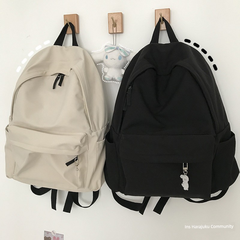 ♞Instagram-style Korean minimalist MUJI Japanese Harajuku backpack✥