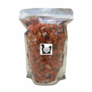 PL แซลมอนอบแห้งหั่นเต๋า 1kg 3kg 5kgเนื้อปลาแซลมอนแท้ๆ100% ขนมสุนัข ขนมแมว ขนมสัตว์เลี้ยง อร่อยมีประโยชน์