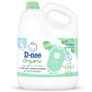 D-nee ดีนี่ น้ำยาซักผ้าเด็ก น้ำยาซักผ้าเด็ก Organic New Born แกลลอน ปริมาณ 3000มล.