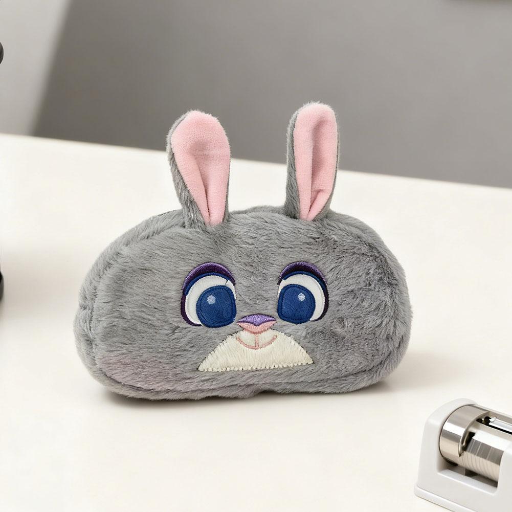 Zootopia กระเป๋าปากกา Plush ดินสอสามารถถือสินค้าจํานวนมากสําหรับเครื่องสําอางค์ Office School H4u0