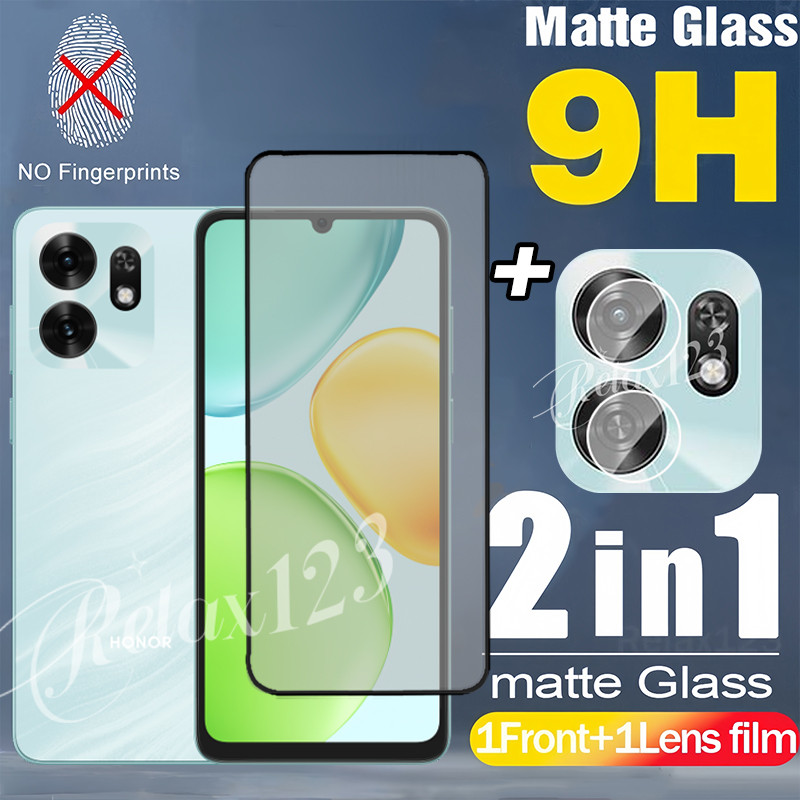 สําหรับ Honor X6d 5G 2in1 Matte Frosted Glass และเลนส์ฟิล์มสําหรับ Honor X6D HONOR X6d X6A A6B A6C H