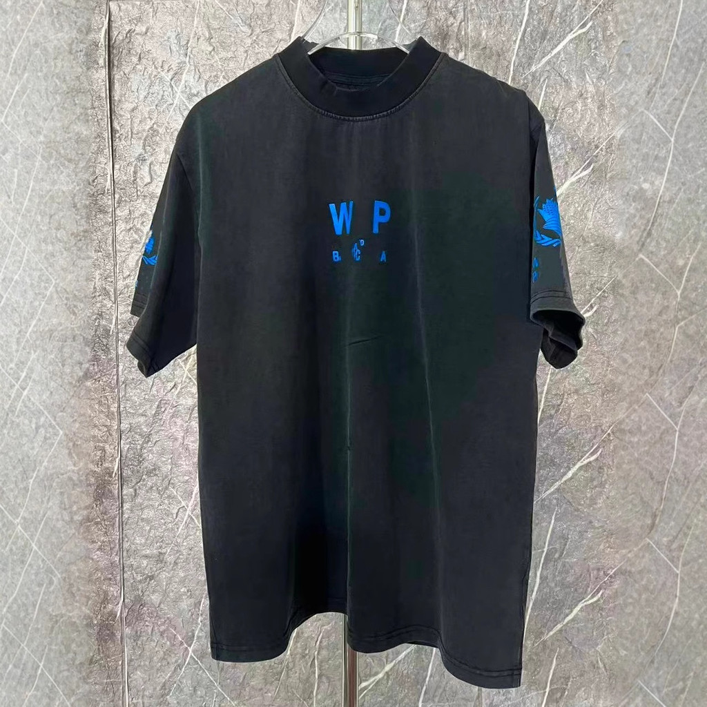 OSDU B-LG New autumn and winter style, front and back letter 3D rubber print, round neck short sleev