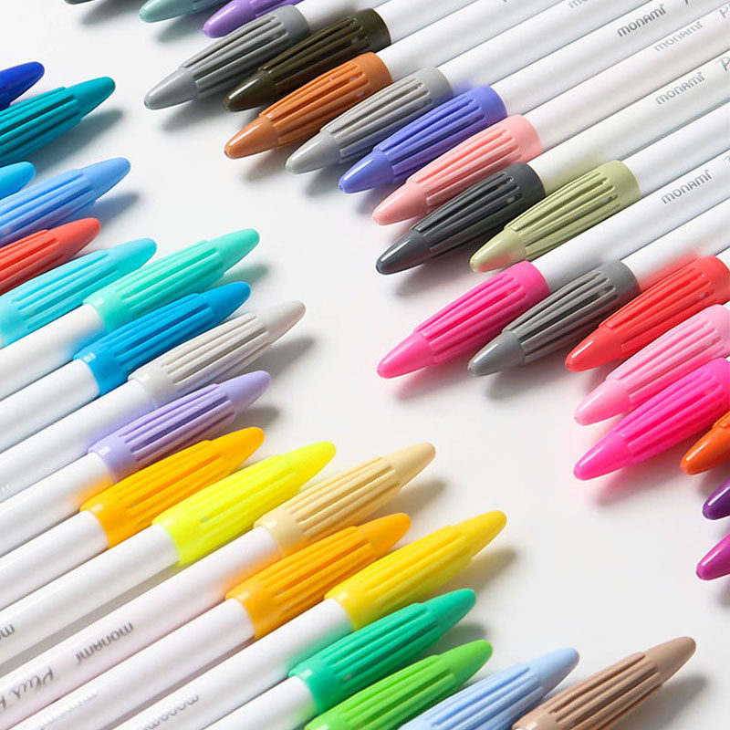 เกาหลีเกาหลี monami monami เส้นใยสีน้ําปากกาคู่มือปากกา Marker Key น้ํา-ตามปากกาสีคู่มือ Hook Line ป